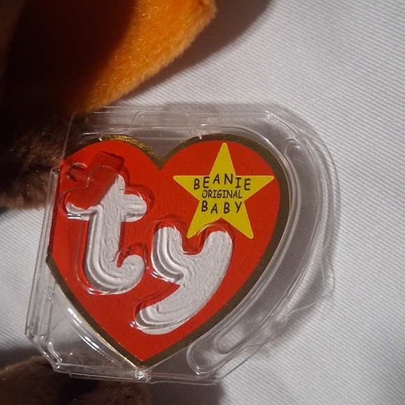 Vintage Chocolate The Moose Ty Beanie Babies Tag Protector 5thGen Retired - Picture 6 of 8